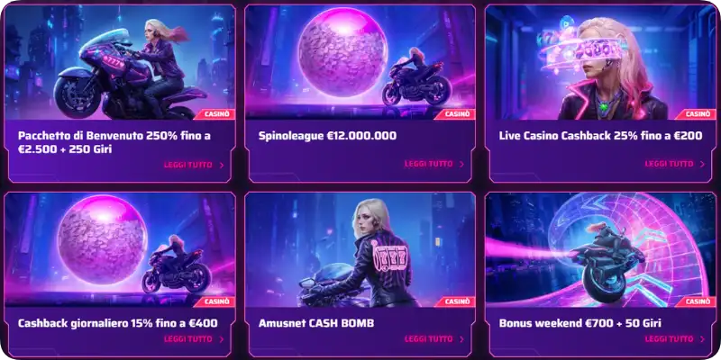 Promozioni e bonus settimanali su Roby Casino
